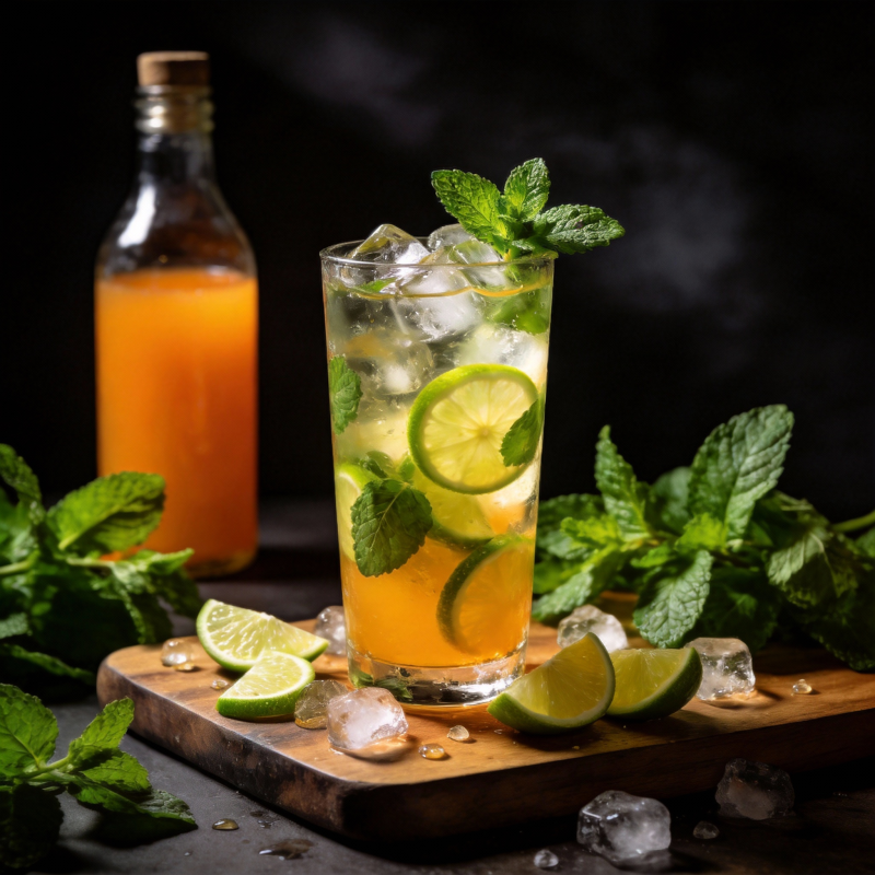 清凉薄荷柠檬饮图片