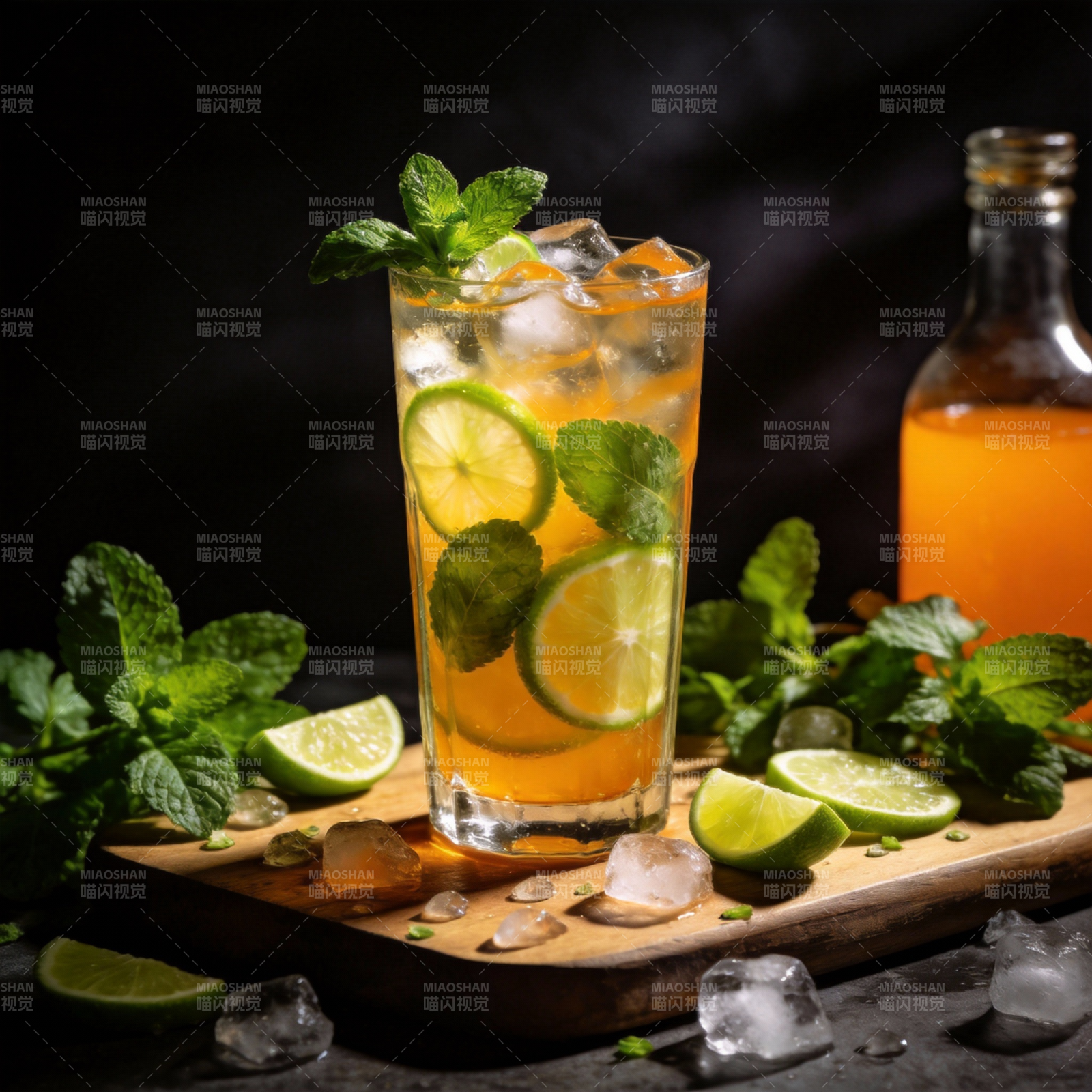 冰爽柠檬薄荷饮图片
