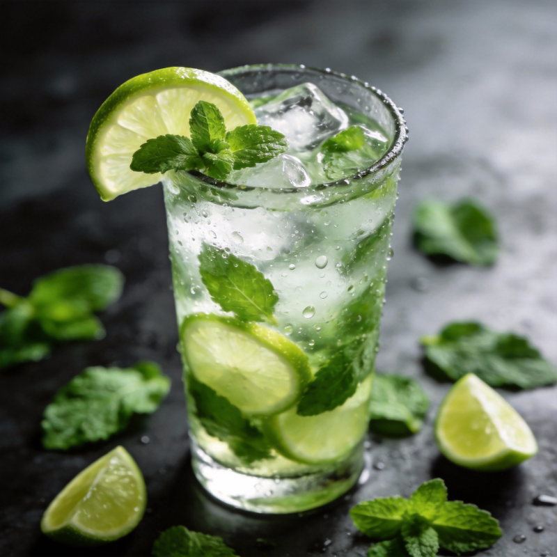 清凉薄荷柠檬饮图片