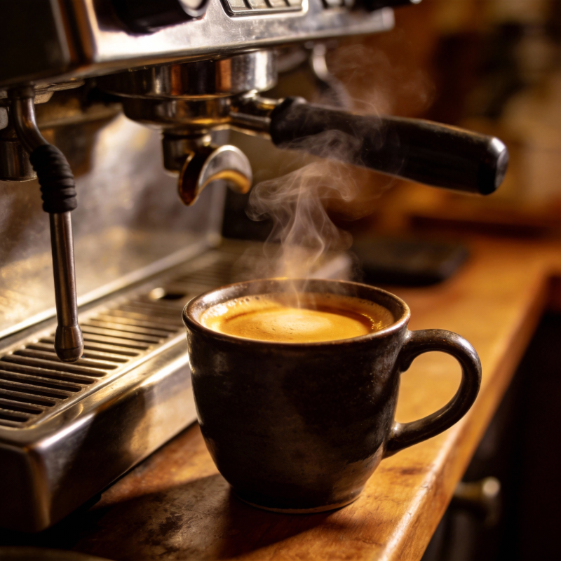 咖啡香浓 热气腾腾图片