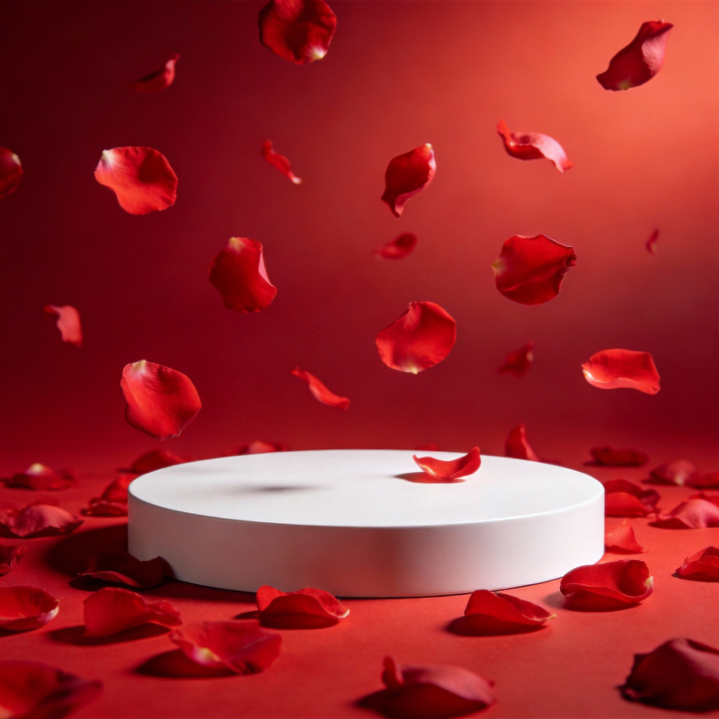 玫瑰花瓣飘落台图片