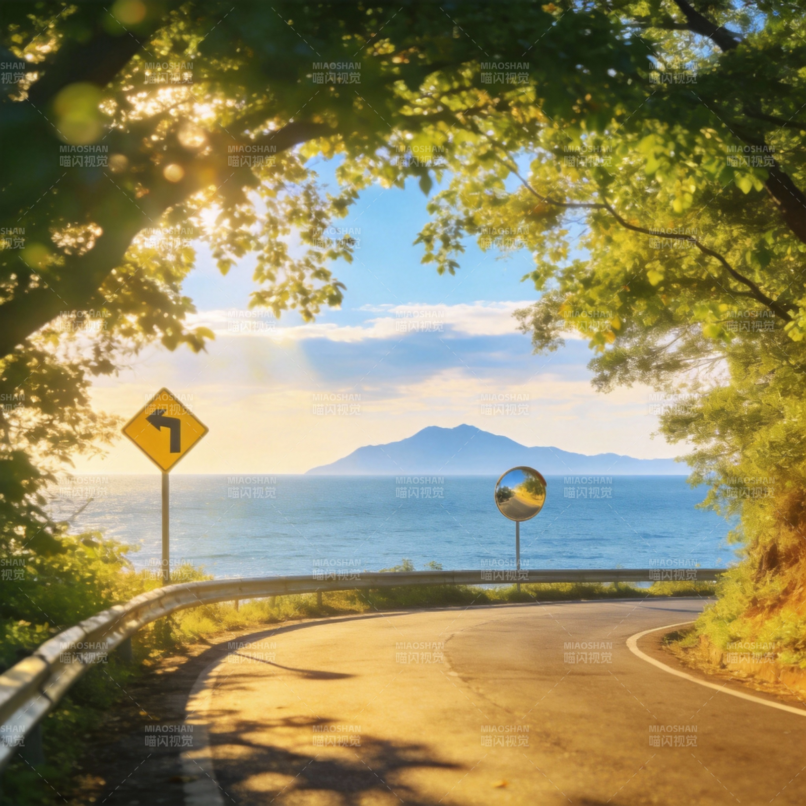 海边弯道风光图片