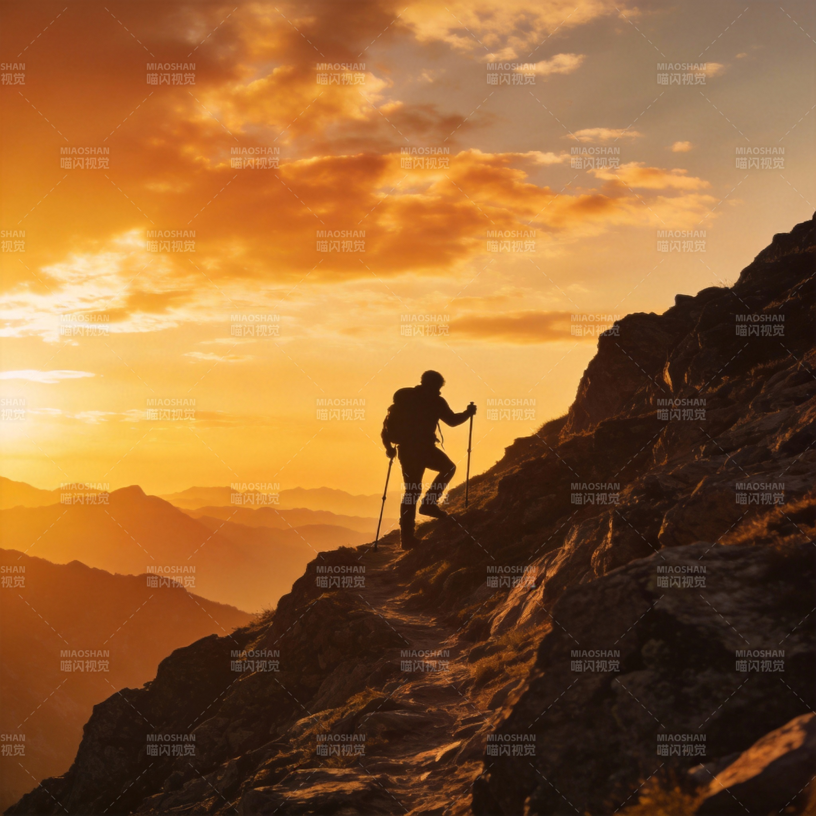 登顶日出图片