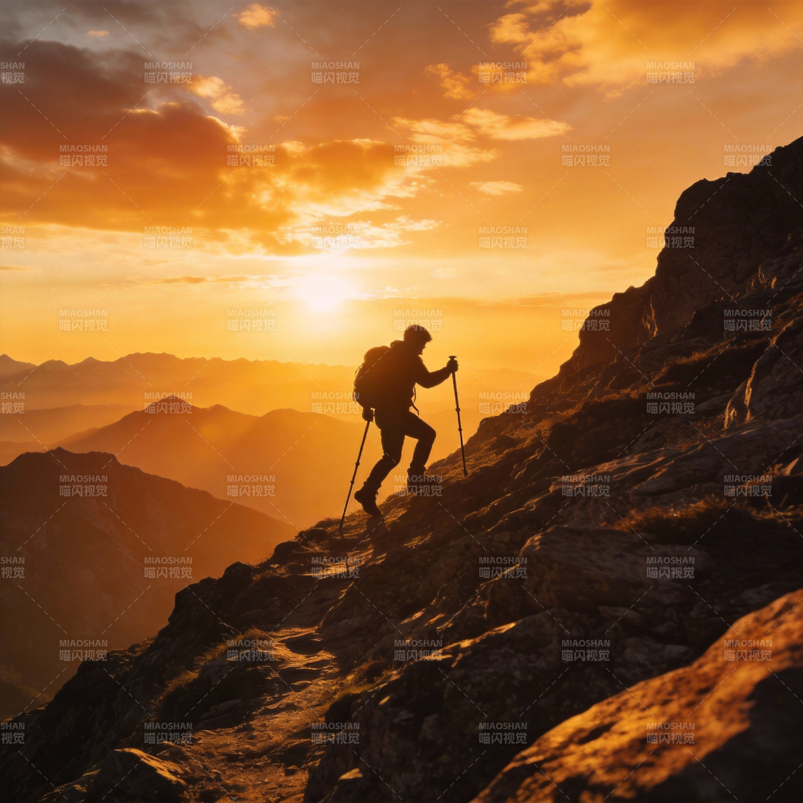 登顶日出图片