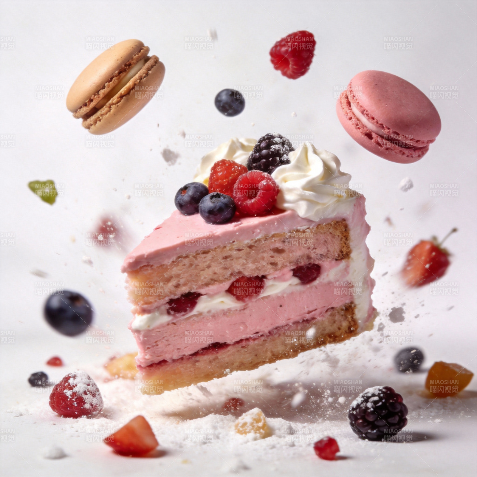 梦幻蛋糕飞舞图片