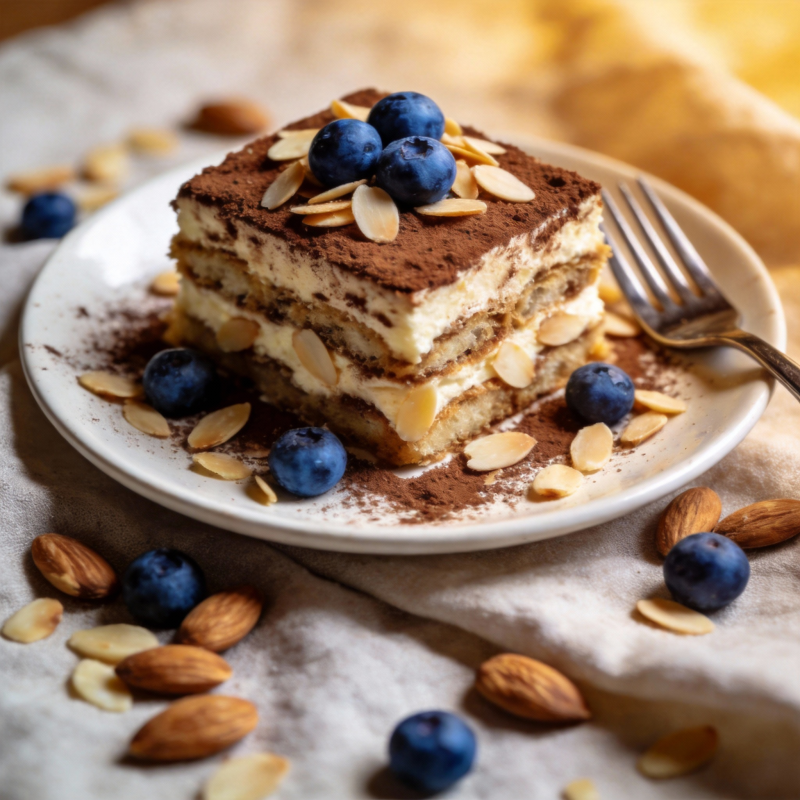 蓝莓提拉米苏图片