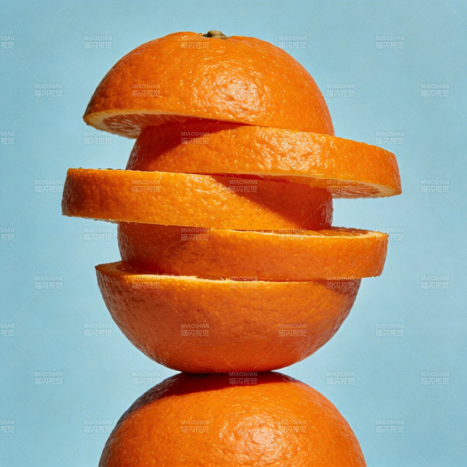 橙子切片堆叠图片