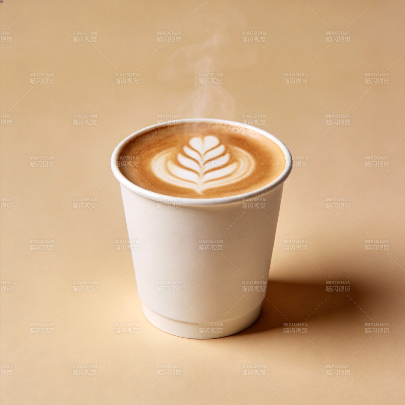 热拿铁艺术图片