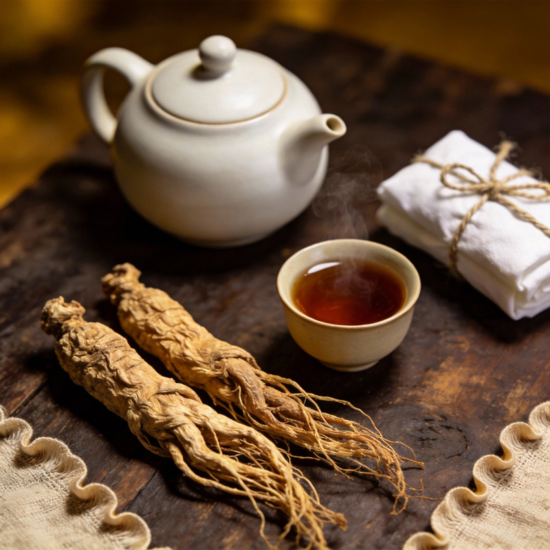 人参茶香四溢图片