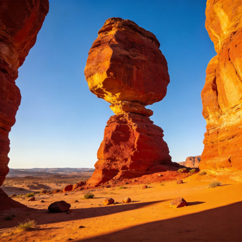 平衡石奇观图片