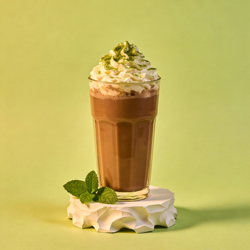 抹茶巧克力拿铁图片