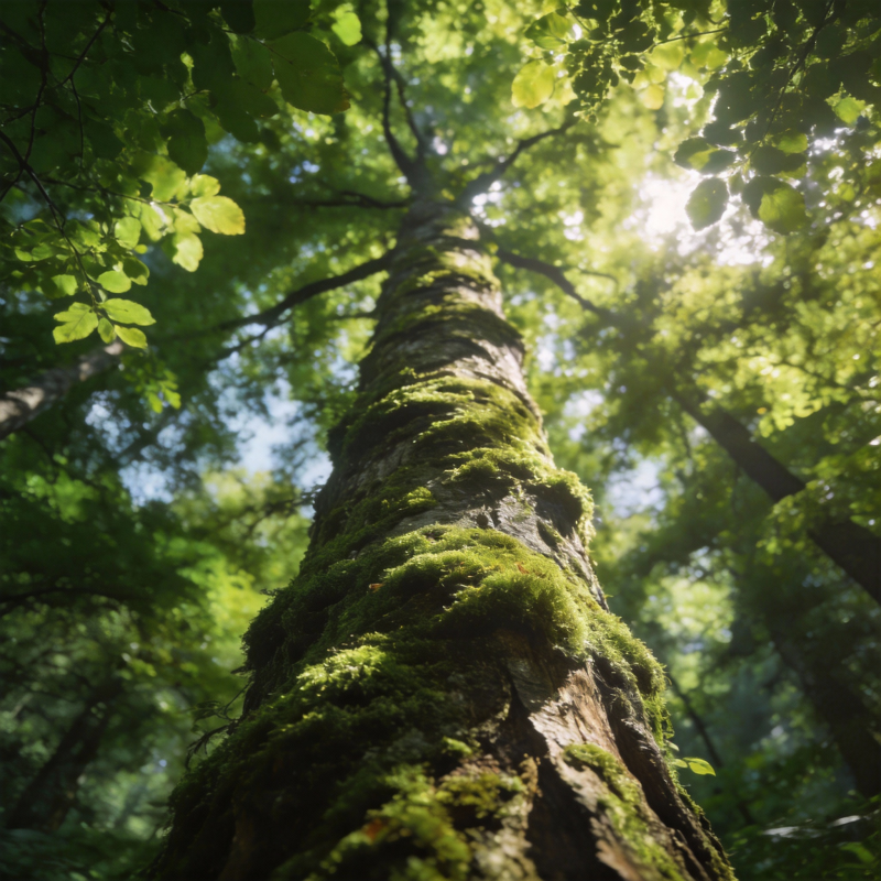森林之巅的绿意图片