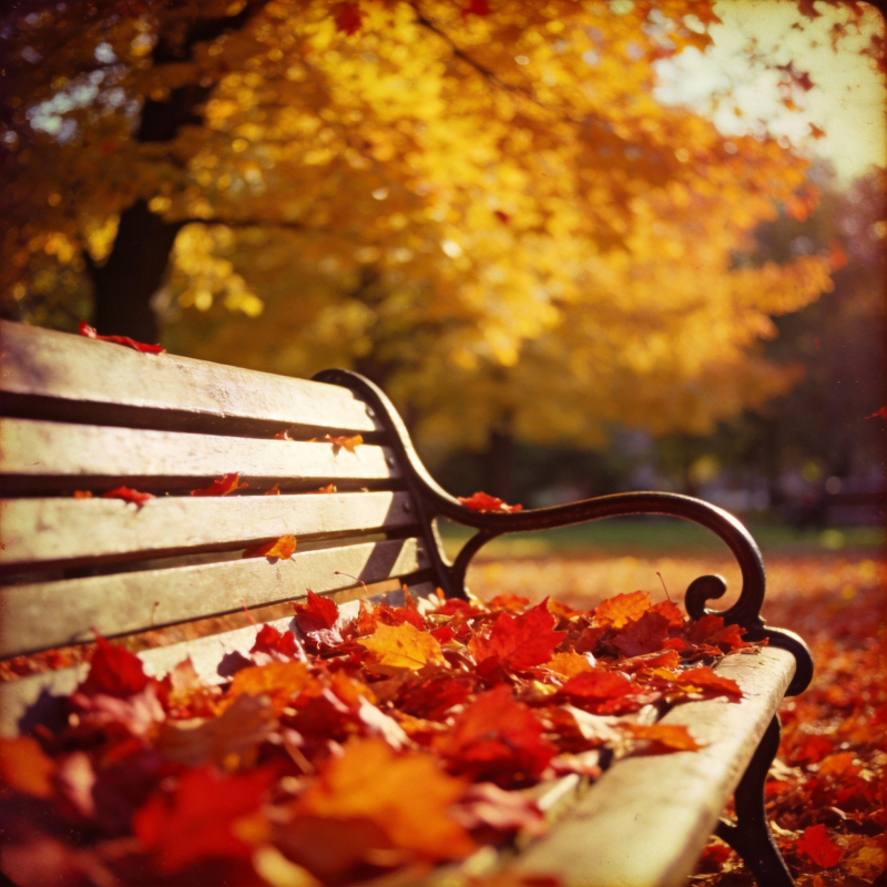 秋叶满座 静谧公园图片