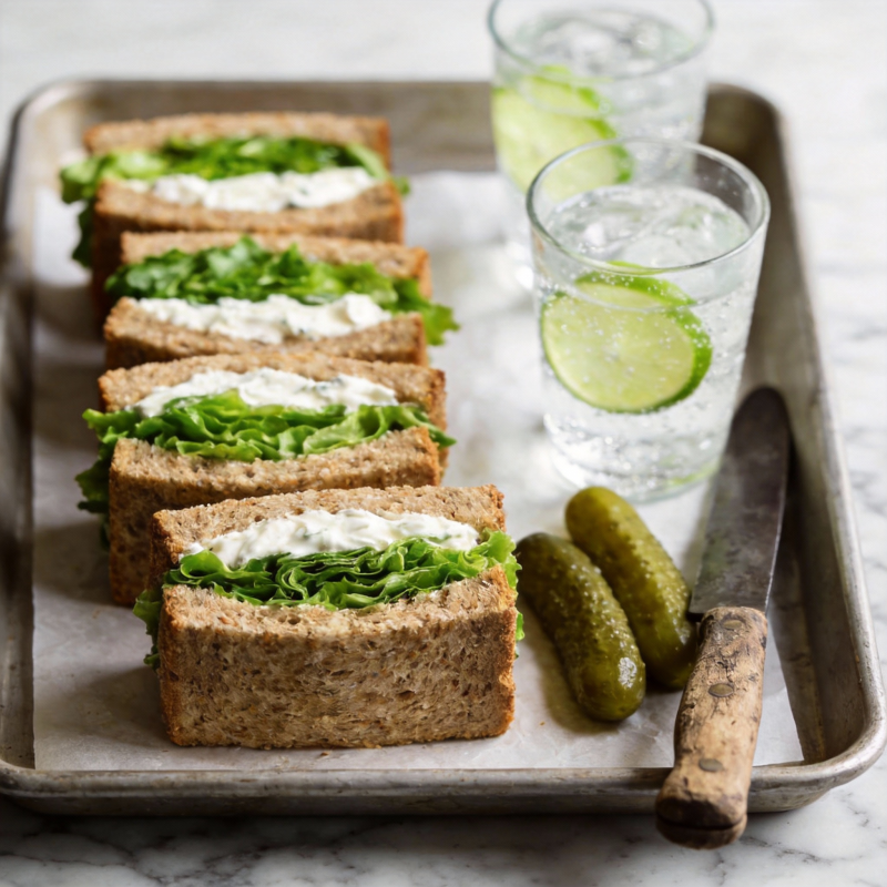 清新三明治拼盘图片