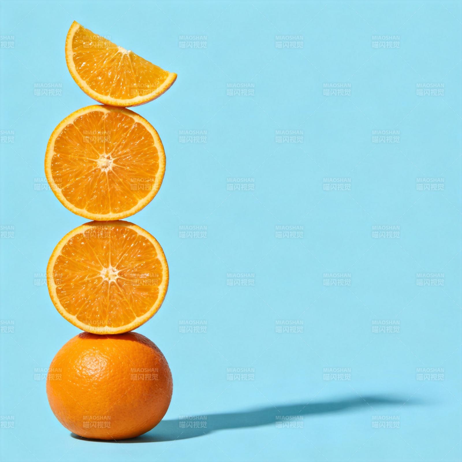 橙子叠塔图片