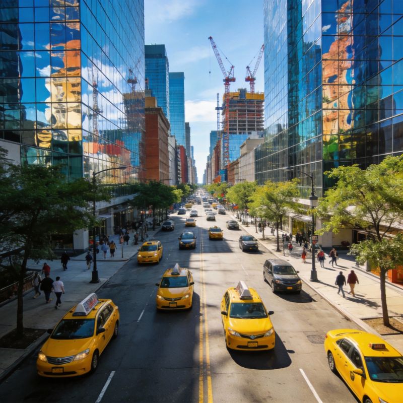 都市繁华街景图片