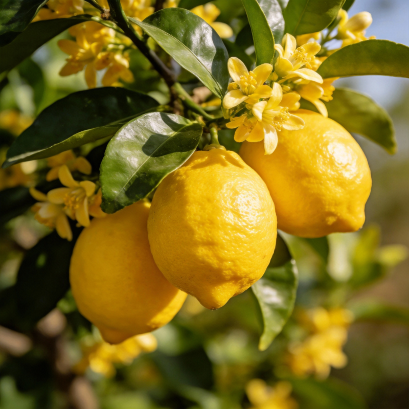 柠檬花开满枝头图片