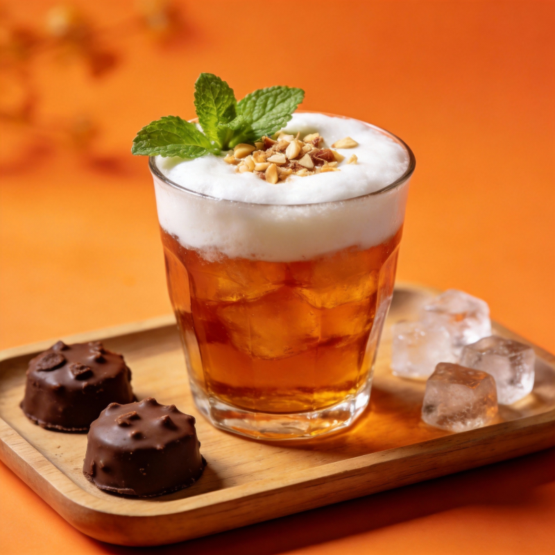 琥珀酒配巧克力图片