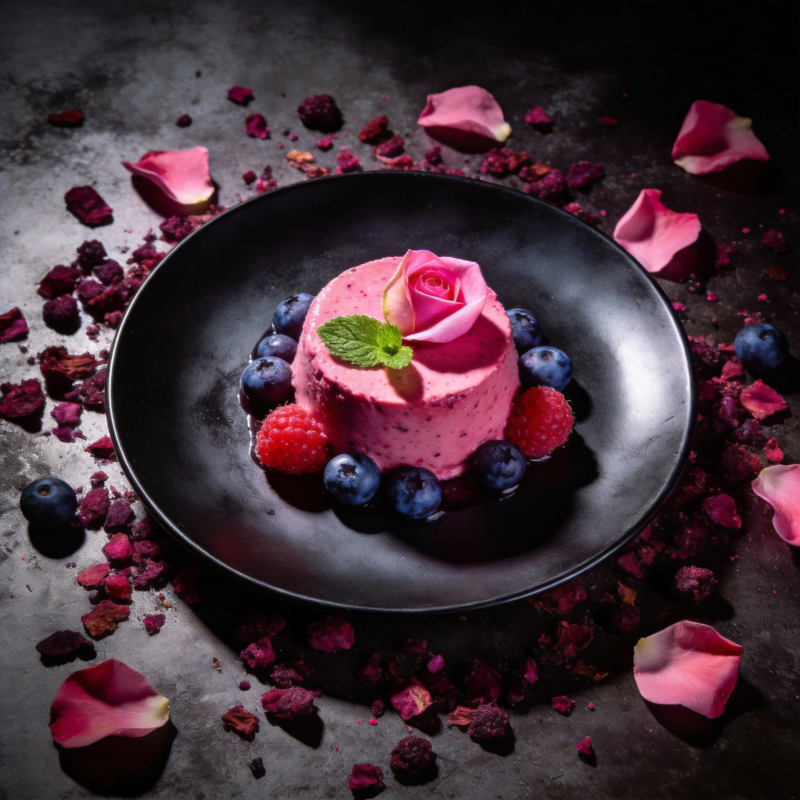 玫瑰慕斯蛋糕图片