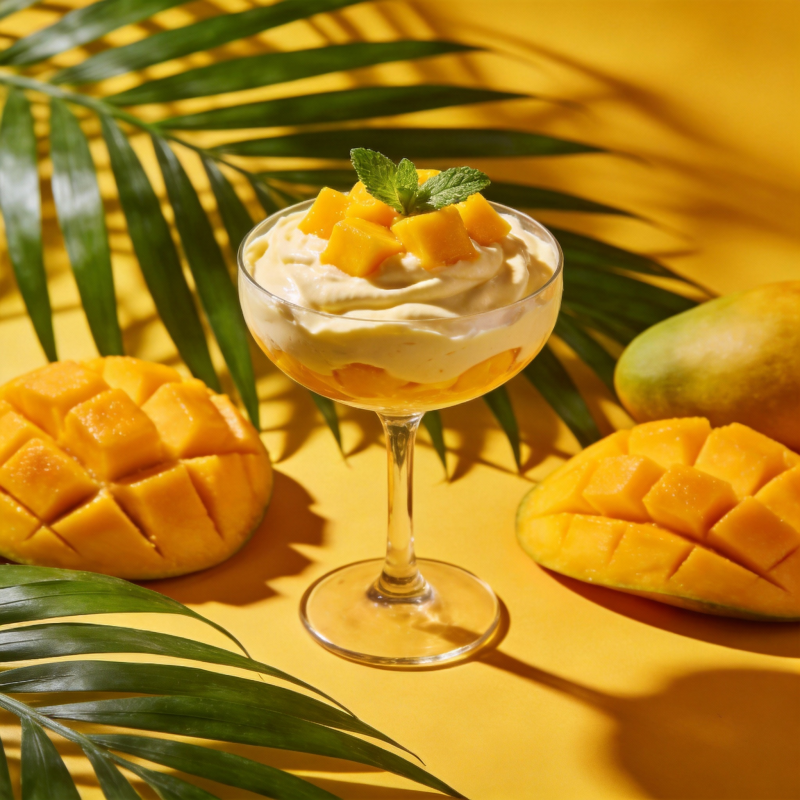 芒果奶昔 夏日清凉图片