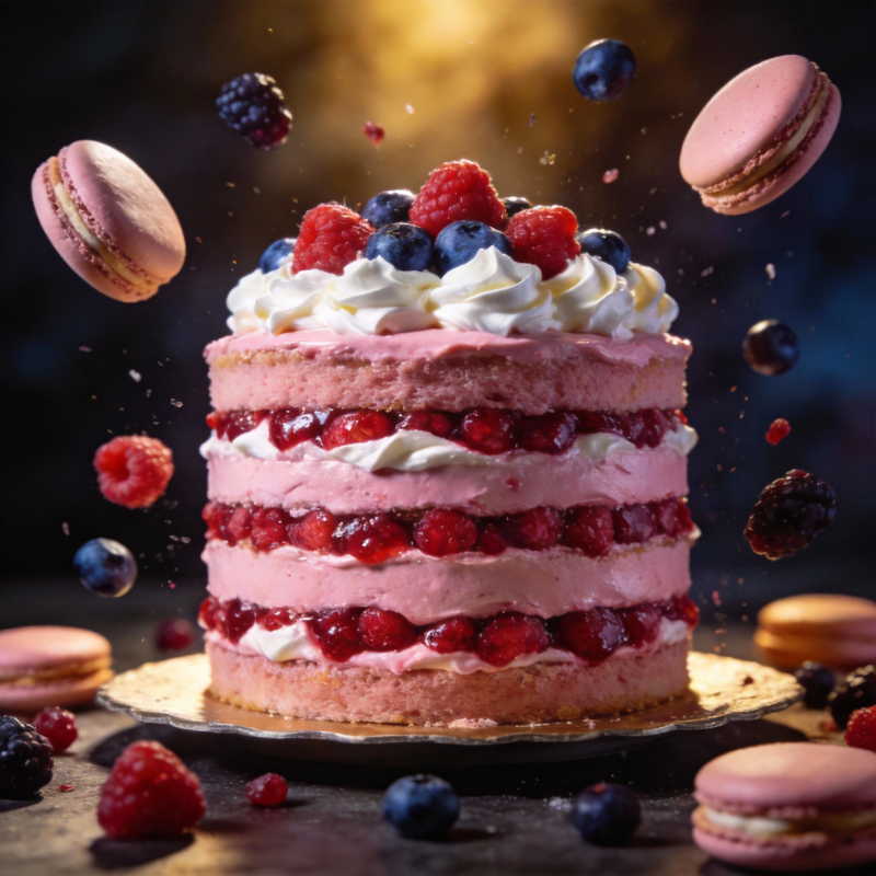 梦幻莓果蛋糕图片