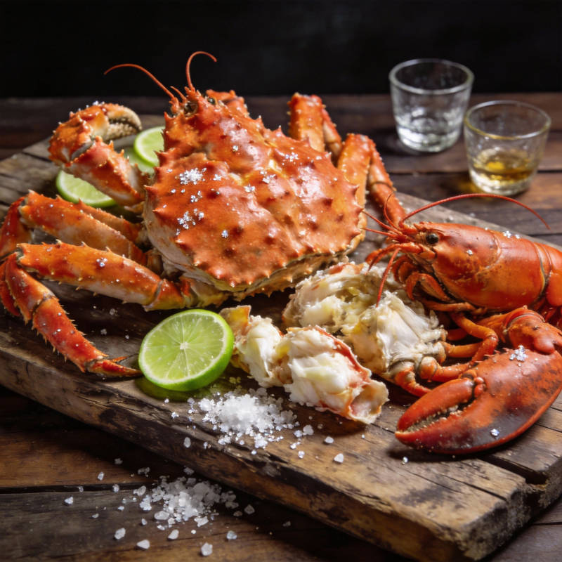 鲜美帝王蟹盛宴图片