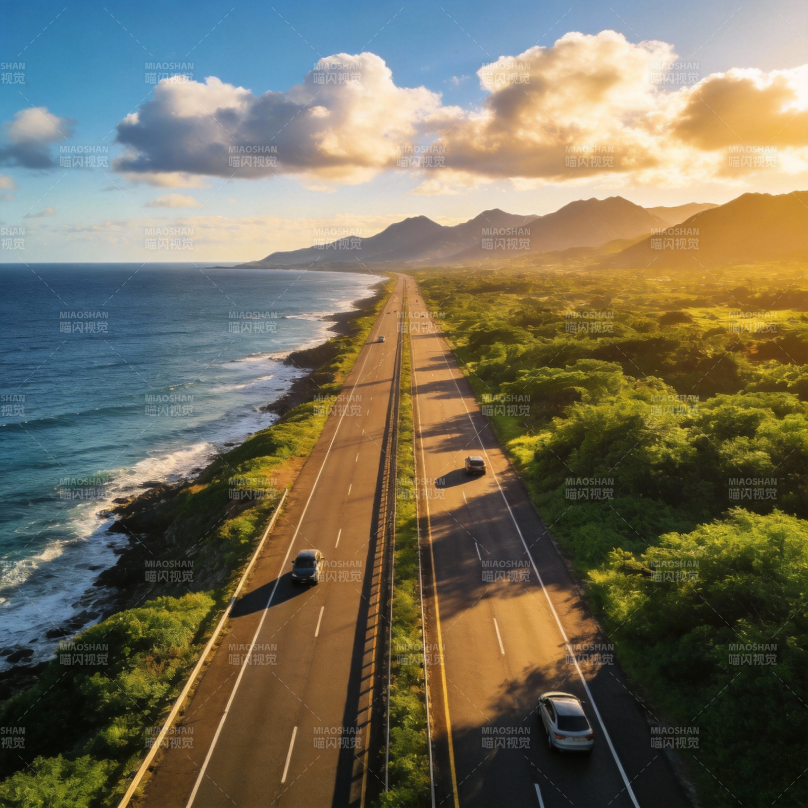 海岸公路风光图片
