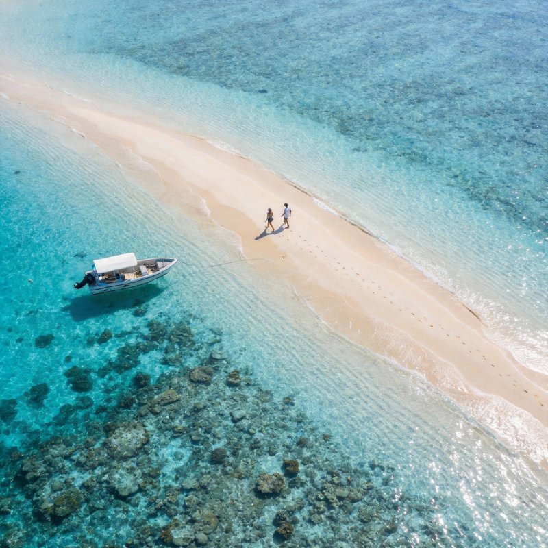 碧海白沙情侣行图片