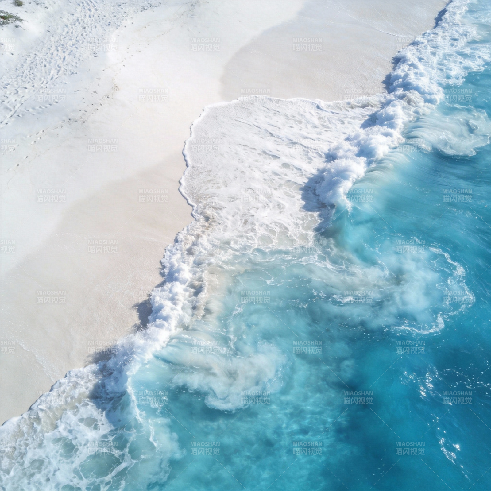 碧海白沙 浪花轻舞图片