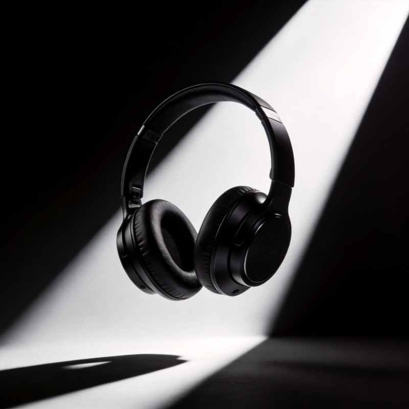 悬浮耳机 光影交错图片