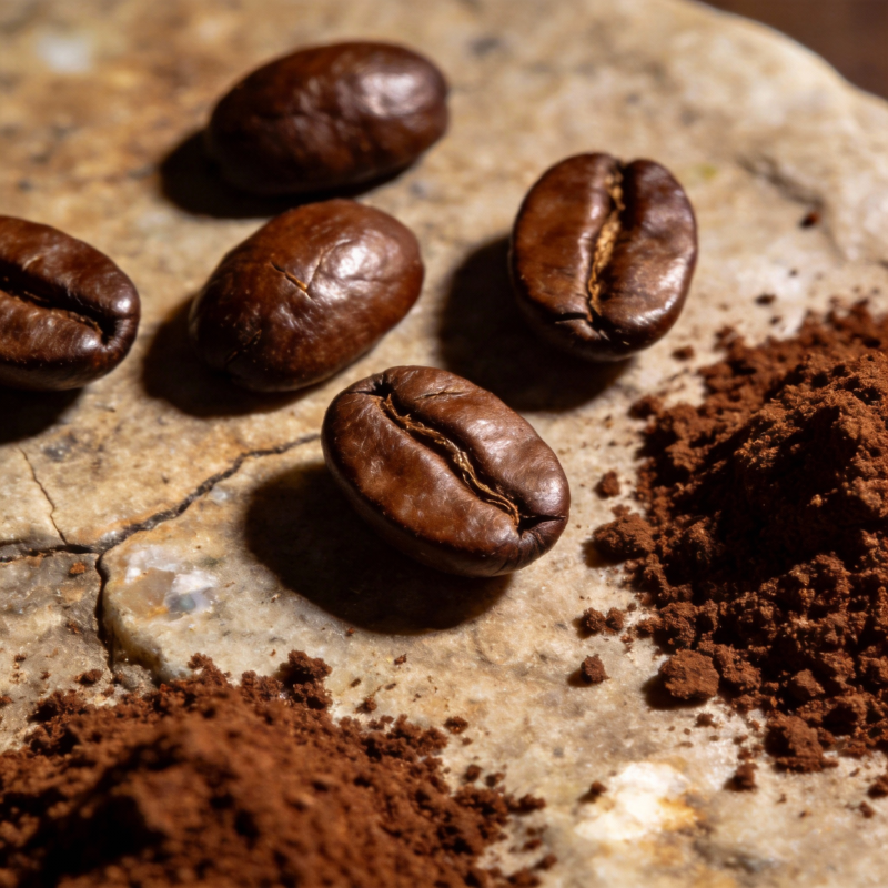 咖啡豆与研磨粉图片