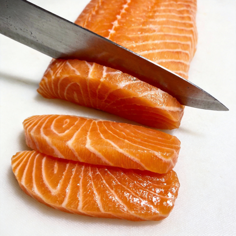 切三文鱼片图片