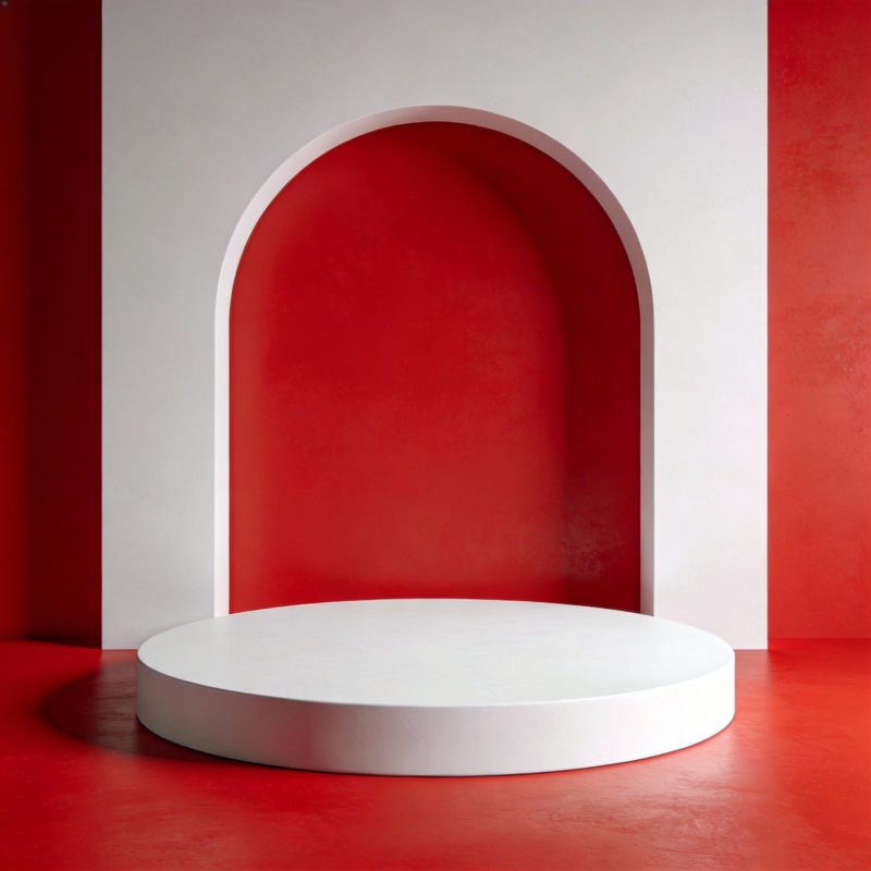 红白拱门展台图片