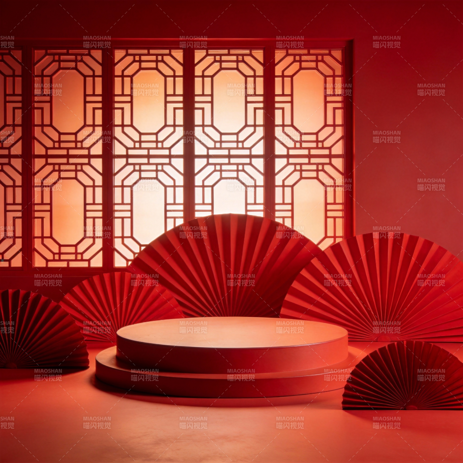 红扇映窗 静谧雅致图片