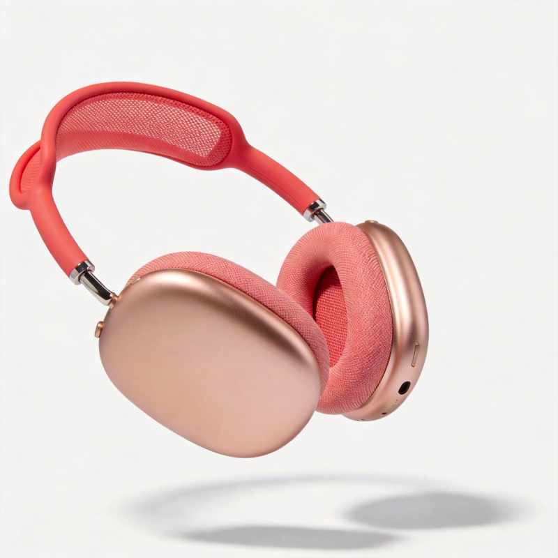 玫瑰金无线耳机图片