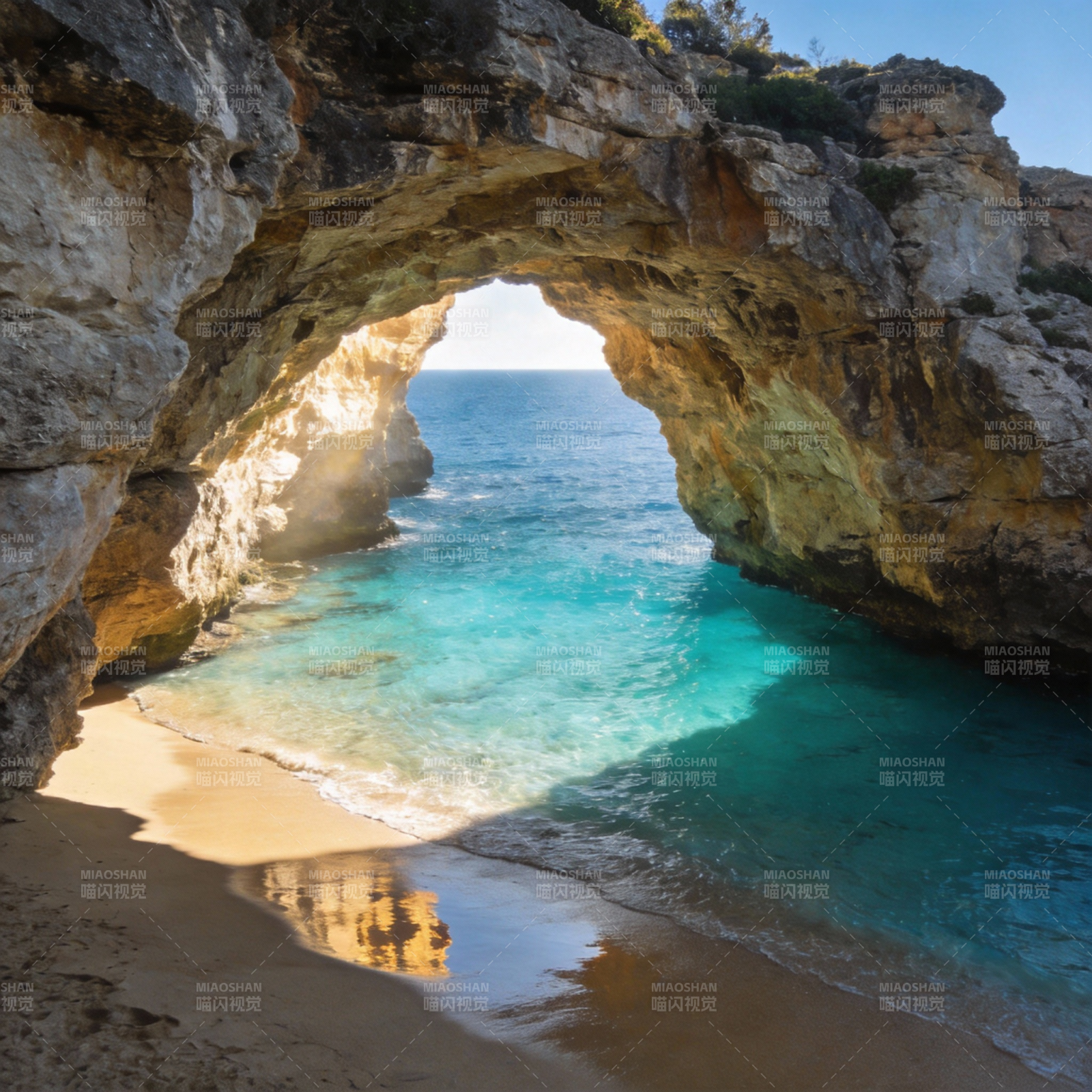 碧海石拱奇景图片
