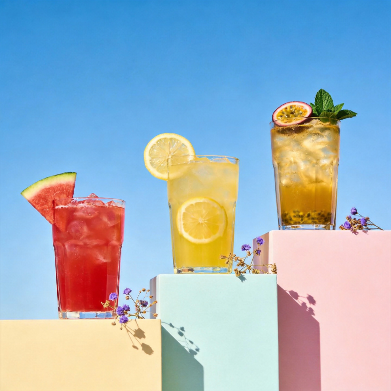 夏日缤纷饮品图片