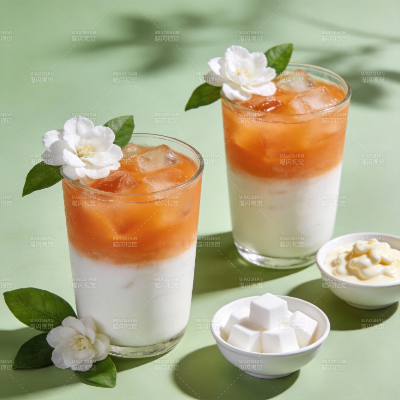 花漾双层饮品图片