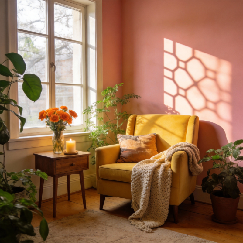 暖阳下的静谧角落图片