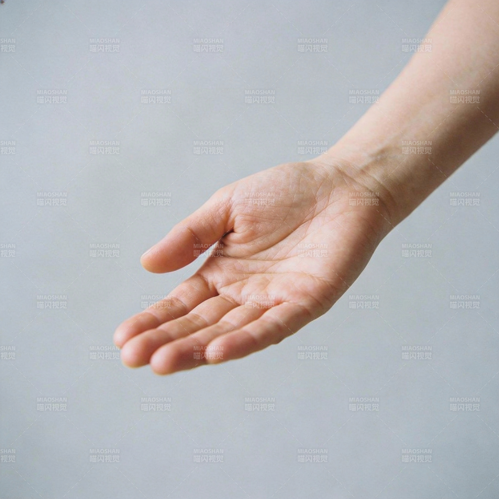 伸出手掌图片