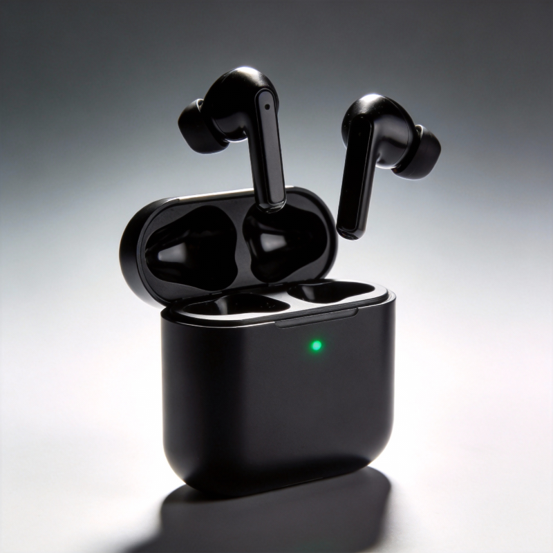 无线耳机 时尚黑图片