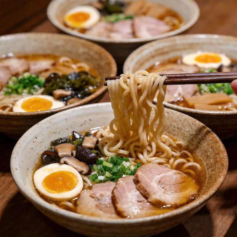 美味拉面特写图片