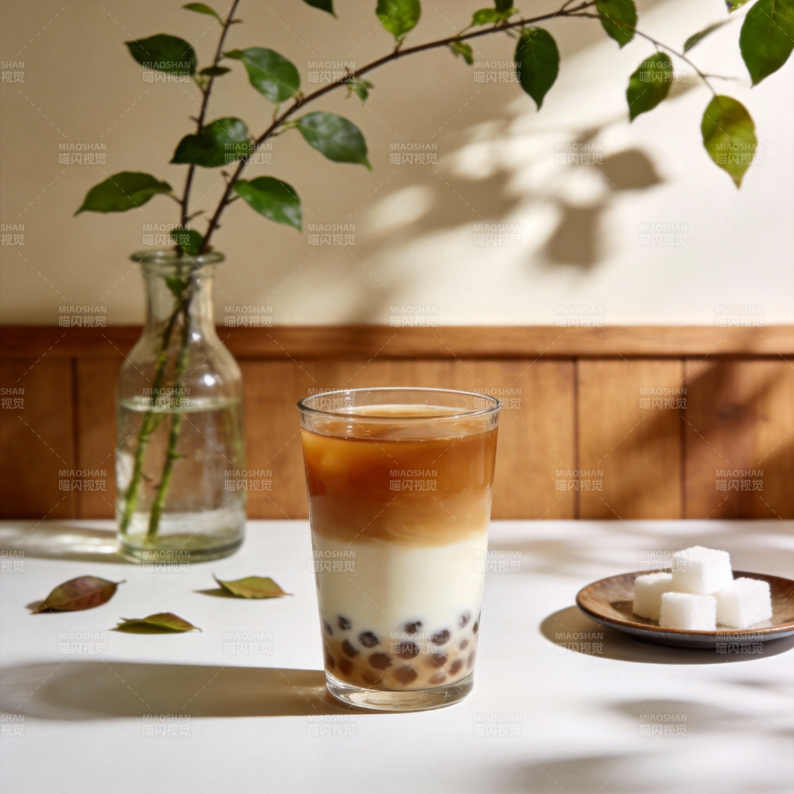 珍珠奶茶静物图图片