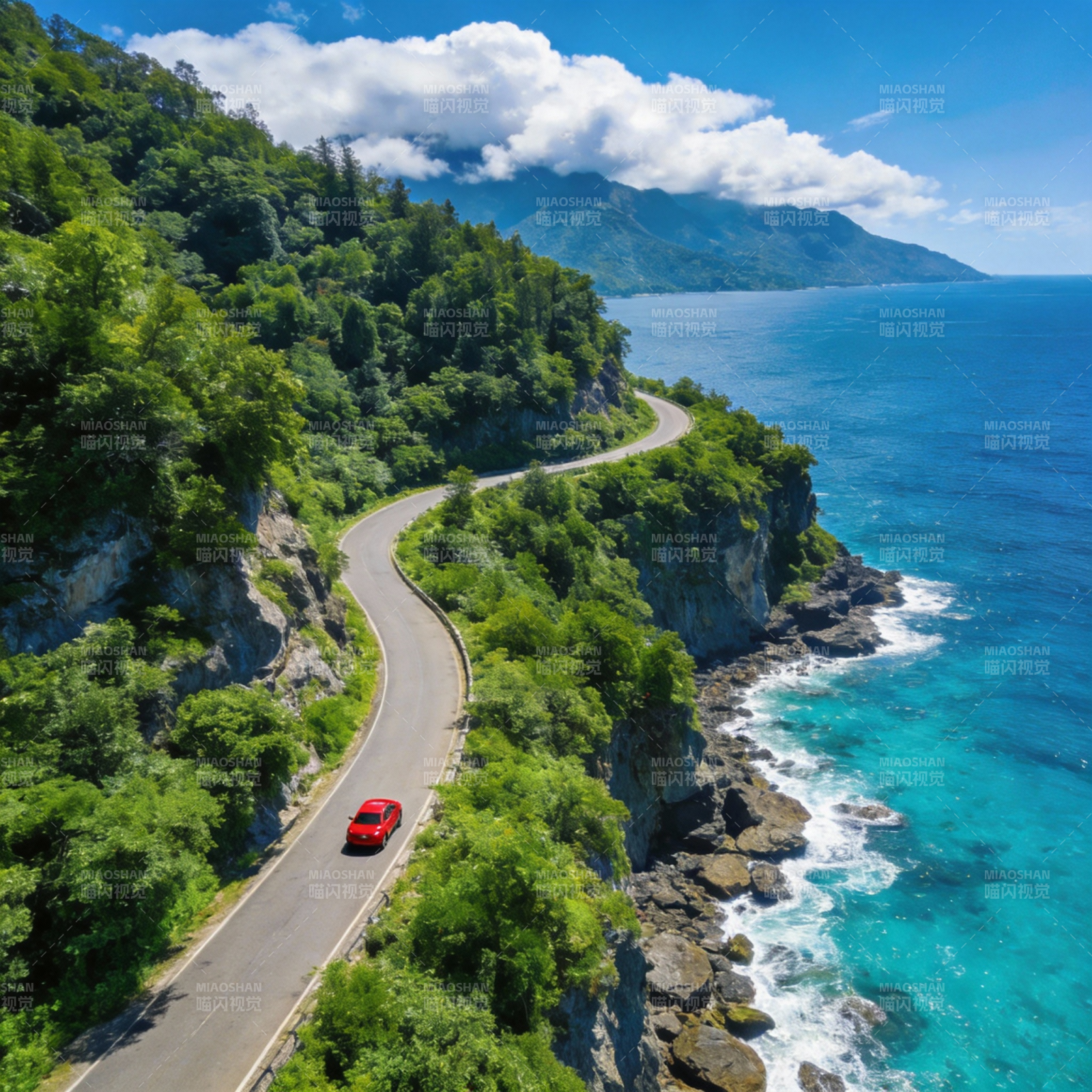 海岸公路美景图片