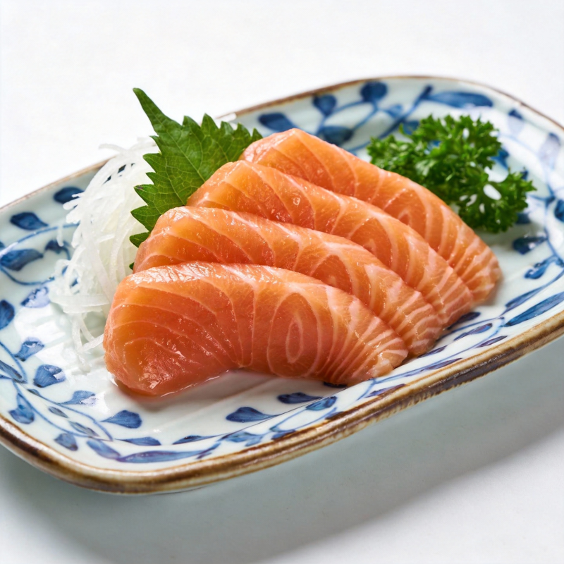 三文鱼刺身拼盘图片