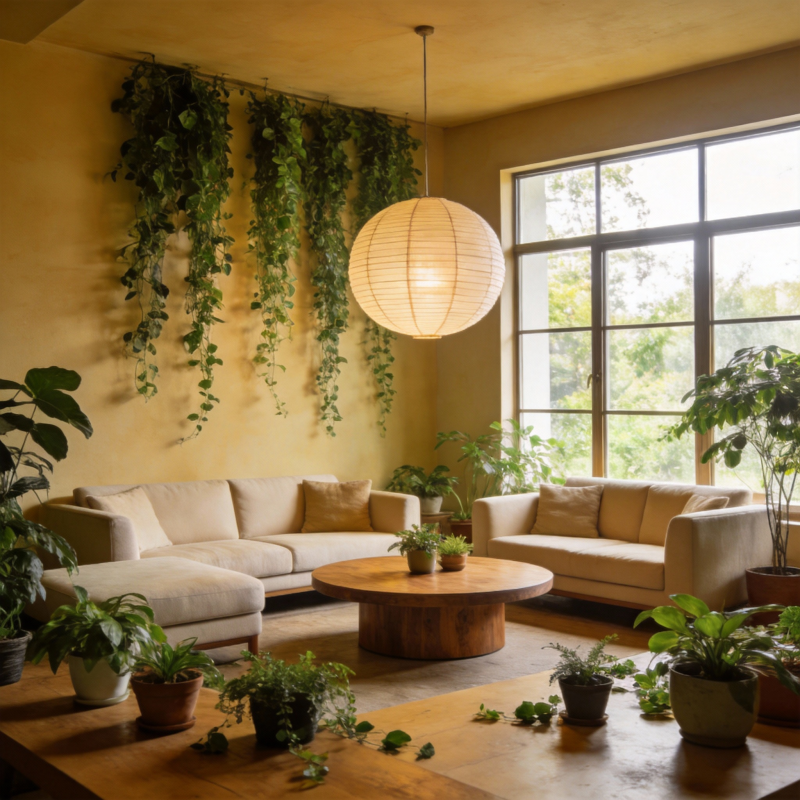 绿意盎然的客厅图片