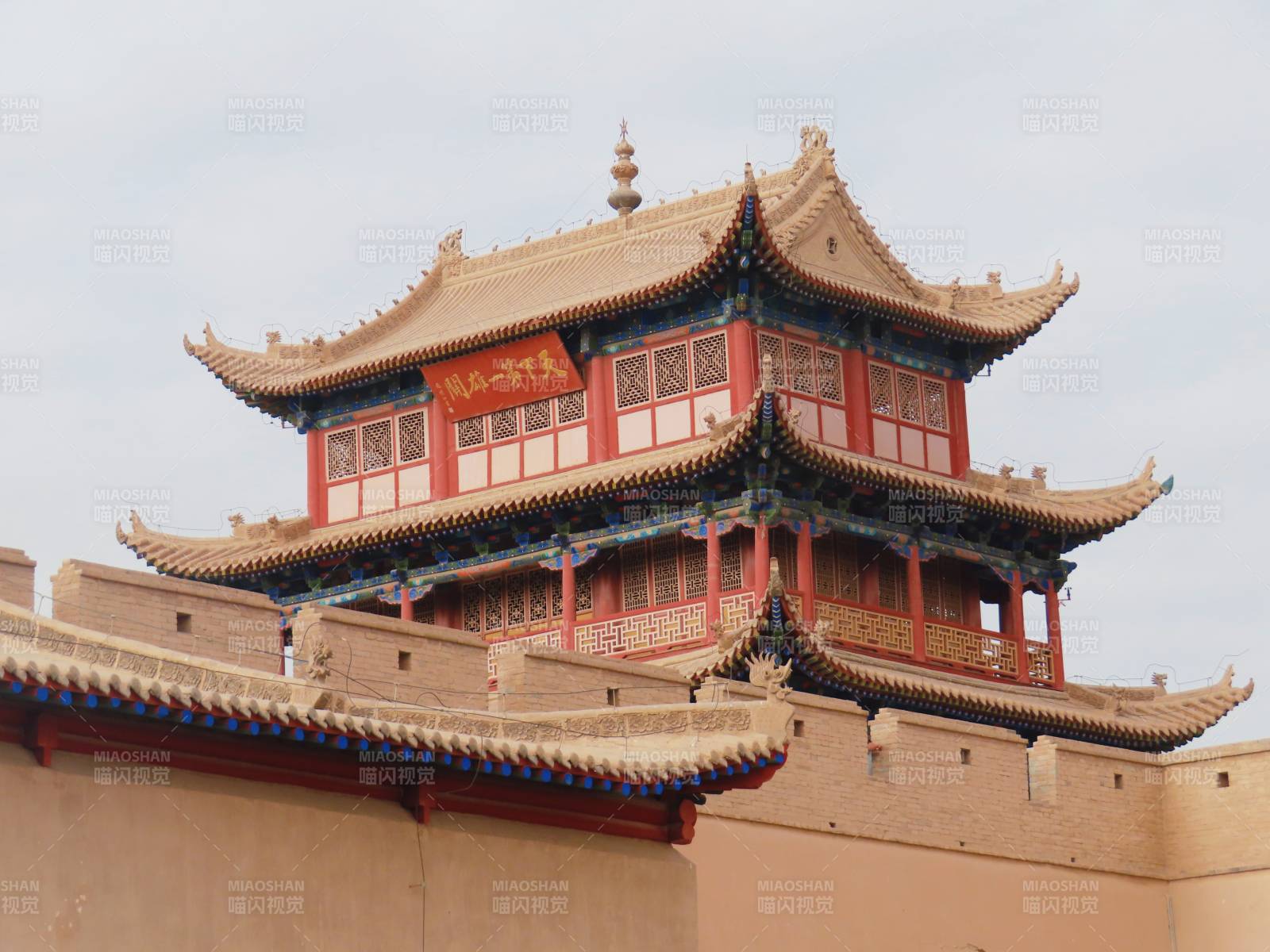 古塔楼阁风光图片