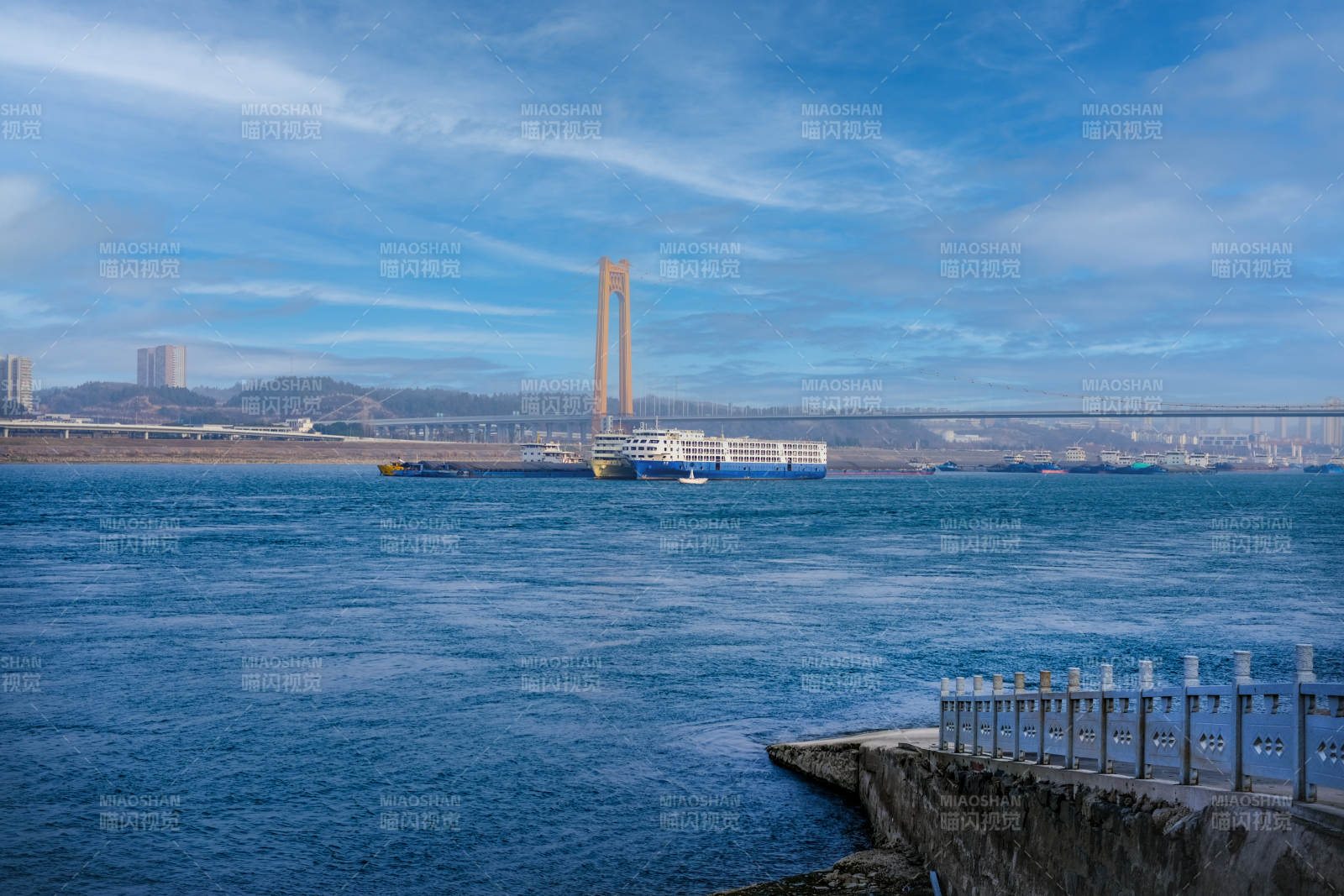 宜昌伍家岗江景大桥风光图片