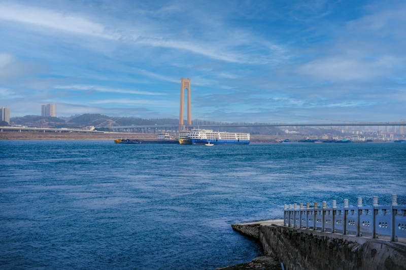 宜昌伍家岗江景大桥风光图片