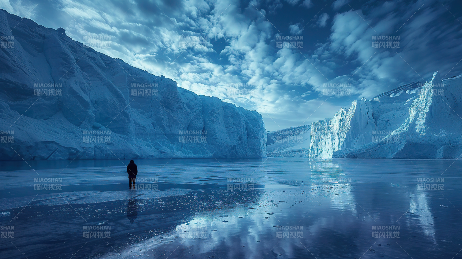 冰川孤影图片